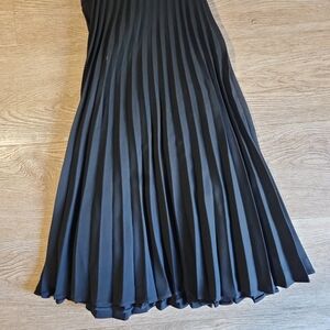 Giorgio Armani Black A-Line Pleated Skirt